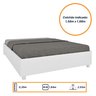 Cama Box Casal Queen 203cmx164cm Mônaco com Cabeceira Extensivel e 2 Mesas de Cabeceiras - 4