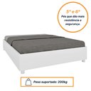 Ver imagem 5 de Cama Box Casal Queen 203cmx164cm Mônaco com Cabeceira Extensivel e 2 Mesas de Cabeceiras