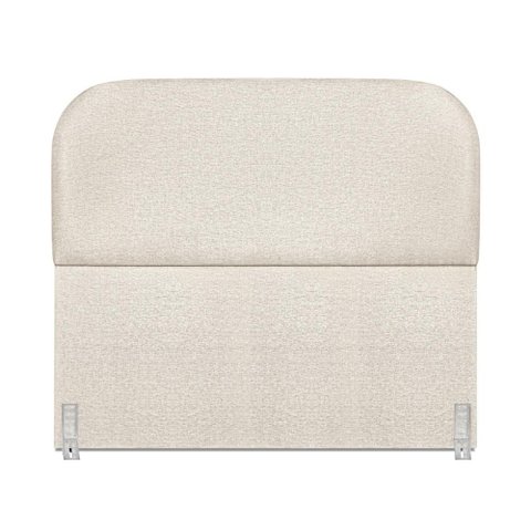 Cabeceira Orgânica Cama Box Casal 140 Cm Estofada Revestida em Linho Orgânica