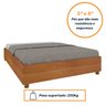 Cama Box Casal Queen 203cmx164cm Mônaco com Cabeceira Extensivel e 2 Mesas de Cabeceiras - 5
