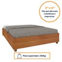 Ver imagem 5 de Cama Box Casal Queen 203cmx164cm Mônaco com Cabeceira Extensivel e 2 Mesas de Cabeceiras