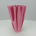 Ver imagem 2 de Vaso Decorativo Enfeite Planta Aparador 3D Cerâmica 25x18x18cm Rosa