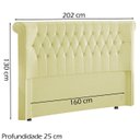 Ver imagem 4 de Cabeceira Queen 160 cm Mirag Corano TCS 350 Peer