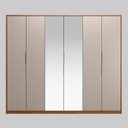Ver imagem 3 de Guarda Roupa Casal Atrice 6 Portas com 2 Portas em Espelho