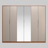 Guarda Roupa Casal Atrice 6 Portas com 2 Portas em Espelho - 3
