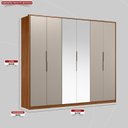 Ver imagem 4 de Guarda Roupa Casal Atrice 6 Portas com 2 Portas em Espelho