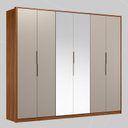 Ver imagem 2 de Guarda Roupa Casal Atrice 6 Portas com 2 Portas em Espelho
