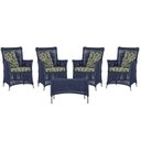 Ver imagem 1 de 4 Poltronas e 1 Mesa Igapó em Alumínio Pintura Fendi Corda Náutica Estofado 5