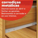 Ver mais imagens de Guarda-Roupa Casal com Espelho Cadis Marrom/Cinamon/Off-White