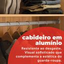 Ver imagem 7 de Guarda-Roupa Casal com Espelho Cadis Marrom/Cinamon/Off-White