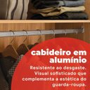 Ver imagem 7 de Guarda-Roupa Casal com Espelho Cadis Marrom/Cinamon/Off-White