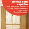 Guarda-roupa Casal com Espelho Cadis - 9
