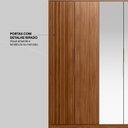 Ver mais imagens de Guarda Roupa Casal Atrice 6 Portas com 2 Portas Ripado com 2 Portas em Espelho