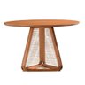 Mesa de Jantar Coss Ozki 130 Cm Madeira Eucalipto Cedro Redonda Corda Redonda Rami - 1