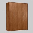 Ver imagem 2 de Guarda Roupa Casal 4 Portas Attore Marrom/Nogueira Touch