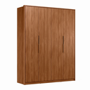 Ver imagem 2 de Guarda Roupa Casal 4 Portas e 3 Gavetas 230 x 180cm Attore Nogueira Touch