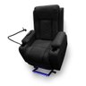 Poltrona do Papai Lift Reclinável Massagem Aquecimento Austin USB LED Suporte para Celular PU Preto  - 4