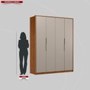 Ver imagem 6 de Guarda Roupa Casal 4 Portas Attore