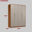 Ver imagem 5 de Guarda Roupa Casal 4 Portas Attore