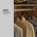 Ver imagem 6 de Guarda Roupa Casal 4 Portas e 3 Gavetas 230 x 180cm Attore Nogueira Touch/Nude