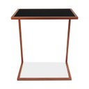 Ver imagem 3 de Mesa de Apoio Lateral para Sofá Belfast Cobre e Preto