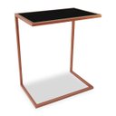 Ver imagem 1 de Mesa de Apoio Lateral para Sofá Belfast Cobre e Preto
