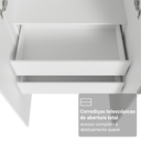 Ver mais imagens de Guarda-roupa Modulado 2 Portas 2 Gavetas 4 Prateleiras Branco Neo Madesa