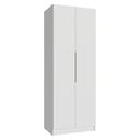 Ver imagem 1 de Guarda-roupa Modulado 2 Portas 2 Gavetas 4 Prateleiras Branco Neo Madesa