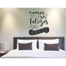 Adesivo Decorativo de Parede Frase Vamos Ser Felizes - 1