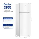 Ver imagem 3 de Geladeira Refrigerador Hq Defrost 290 Litros Branco Hq-290RDF