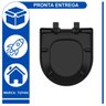 Assento Sanitário Celite Riviera Soft Close Termofixo Tupan:preto - 2