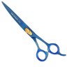 Tesoura Pet Shop Tosa Banho Rai Curva 8" Profissional:Azul - 4