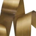 Ver imagem 2 de Adorno de Parede Decorativo Abstrato em Metal Dourado Fosco 100cm 21190 Mart