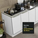 Ver imagem 6 de Kit Com 2 Balcões De Cozinha 4 Portas Branco