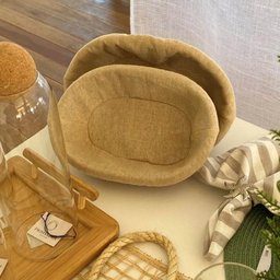 2 Cestinhos Porta Pão Pastel Oval 27x20cm Cesto Plástico Rattan Tecido Lyor - 7 2 Cestinhos Porta Pão Pastel Oval 27x20cm Cesto Plástico Rattan Tecido Lyor - 7