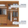 Guarda-roupa Casal 4 Portas Ripadas 4 Gavetas Grécia - 16