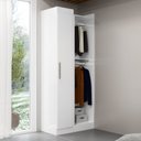 Ver imagem 1 de Guarda Roupa Canto Reto 1 Porta Paris