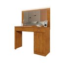 Ver imagem 5 de Mesa Camarim Nina 2 Gavetas com Espelho LED MDP Marrom Casah 108cm
