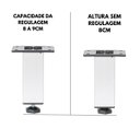 Ver imagem 2 de Kit 4 Pé Alumínio 8cm Fosco Cozinha Móveis 40x40 Regulável