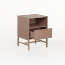 Ver imagem 6 de Mesa de Cabeceira Square 1 Gaveta 1 Nicho 43 Cm X 40 Cm Rosa Blush