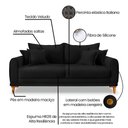 Ver imagem 7 de Sofá Logan 3 Lugares 2,20 Veludo - Lucadi Home