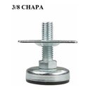 Ver imagem 1 de Sapata Regulavel para Móveis 3/8 C/Chapa Fixação 20 Unidades