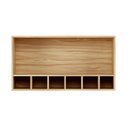 Ver imagem 2 de Armário Aéreo de Cozinha 80cm com 1 Porta Basculante e Mini Adega 100% MDF Itália Espresso Móveis