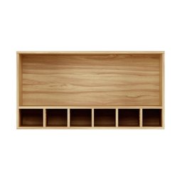 Armário Aéreo de Cozinha 80cm com 1 Porta Basculante e Mini Adega 100% MDF Itália Espresso Móveis - 2