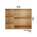 Ver imagem 4 de Armário Aéreo de Cozinha 120cm com 3 Portas Vidro Reflecta e Nicho 100% MDF Itália Espresso Móveis