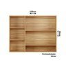 Armário Aéreo de Cozinha 120cm com 3 Portas Vidro Reflecta e Nicho 100% MDF Itália Espresso Móveis - 3