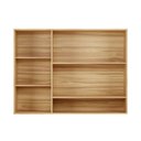 Ver imagem 3 de Armário Aéreo de Cozinha 120cm com 3 Portas Vidro Reflecta e Nicho 100% MDF Itália Espresso Móveis