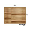 Ver imagem 3 de Armário Aéreo de Cozinha 120cm com 3 Portas Vidro Reflecta e Nicho 100% MDF Itália Espresso Móveis