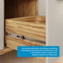 Ver imagem 6 de Balcão de Cozinha 120cm com 3 Portas 2 Gavetas e Tampo 100% MDF Itália Espresso Móveis Bege/Amêndoa/