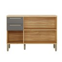 Ver imagem 2 de Balcão de Cozinha 120cm com 3 Portas 2 Gavetas e Tampo 100% Mdf Itália Espresso Móveis